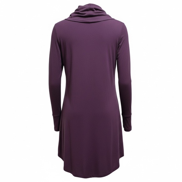 Cuddl Duds Women's Plum Cowl Neck Tunic - Picture 3 of 7
